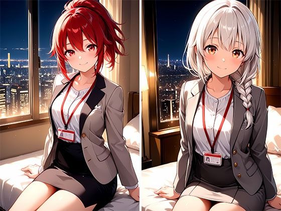 サンプル画像2:4K超高精細CG集 終電逃したOL美女とホテルで朝までエッチしちゃった件(おしごと?コレクション) [d_621076]