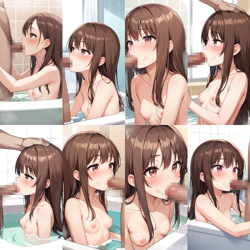 貧乳彼女にお風呂で舐めてもらった【500枚】 画像7