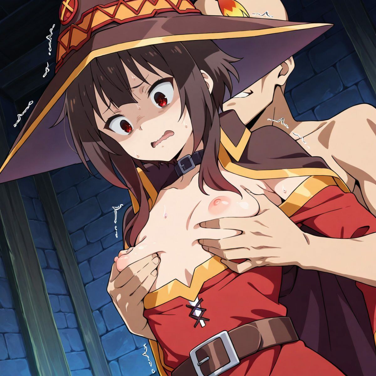 エクスプロージョンを放って動けなくなっためぐみんの狭い膣に好きなだけ射精しまくる1