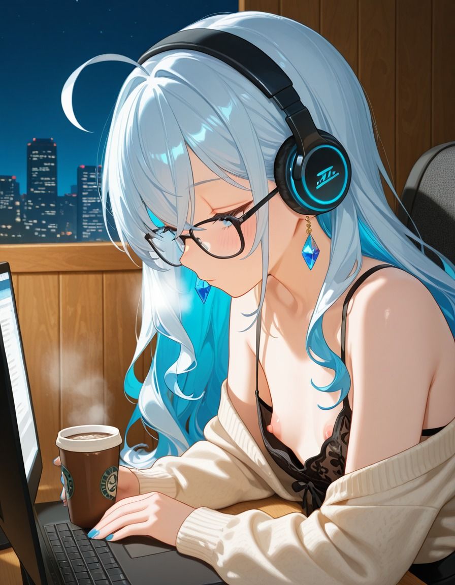 OL男の娘の残業ひとりえっち 画像5