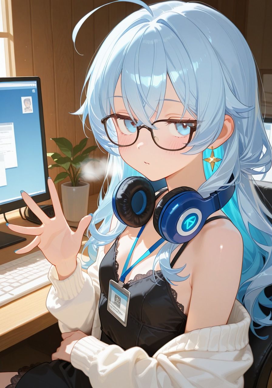 OL男の娘ちゃんの休憩ひとりえっち! 画像1
