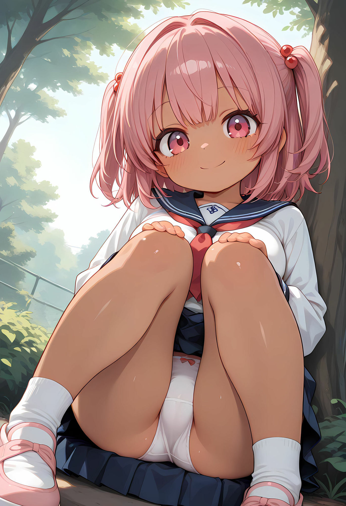 サンプル画像5:日焼けした巨乳ギャルに興奮して生挿入したら最高だった  「お兄さんてエッチ上手ですね」(nes_aiart) [d_621316]