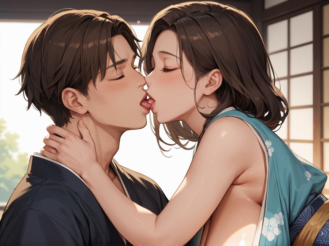 温泉旅館で密着セックス〜出張先で上司と深まる不貞愛〜 画像1