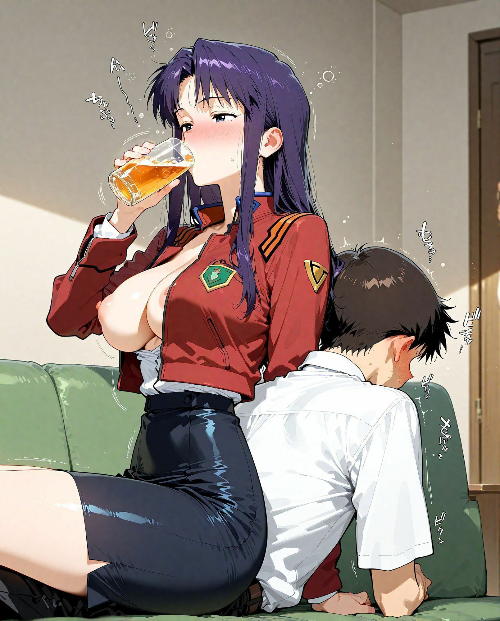 サンプル画像1:葛城ミサト＆碇シンジ(REIKU) [d_621325]