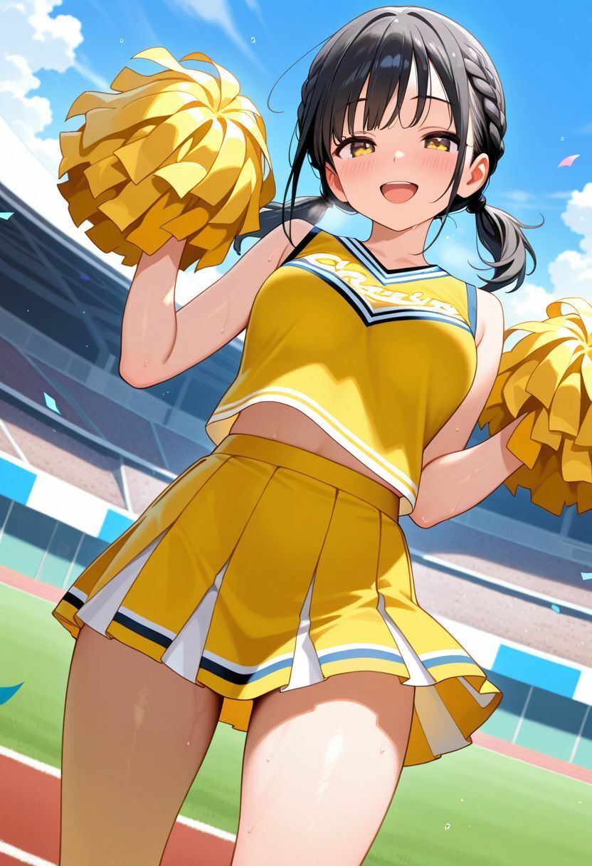 可愛い美乳のチアガールの弱みを握って辱める1