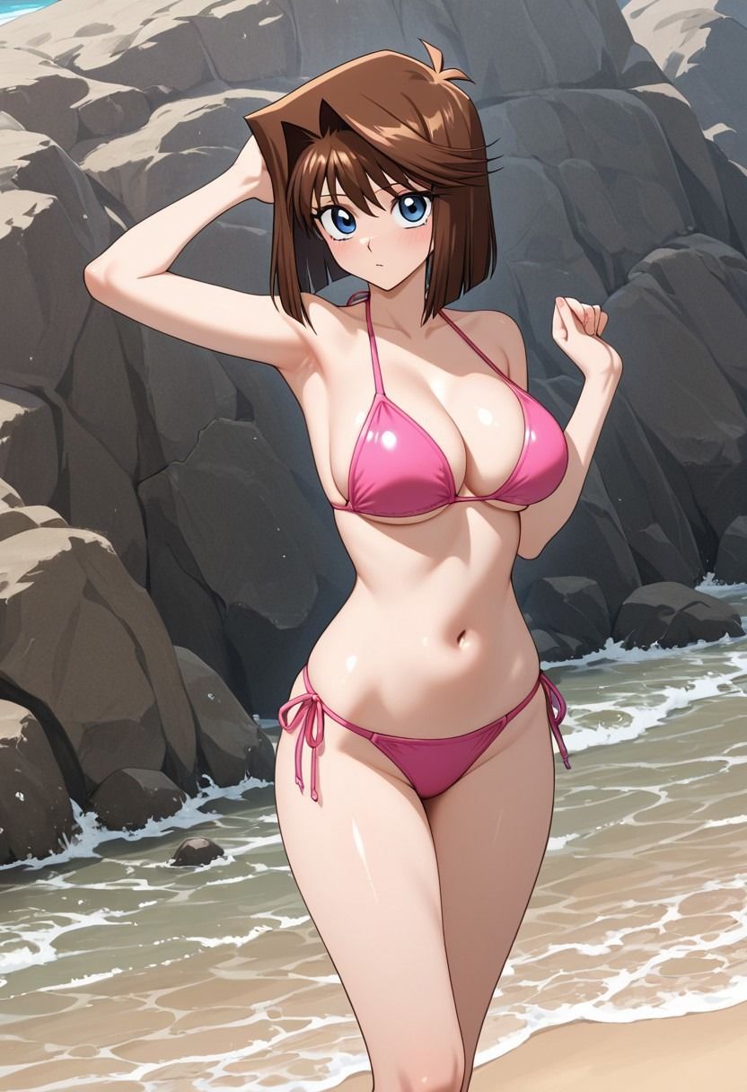 ヒロイン撮影‐海デート中に我慢できず好き放題中出し調教されるCG集‐真崎〇子編 画像1