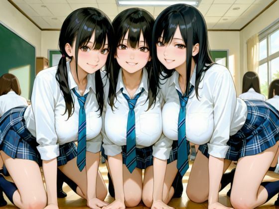 放課後は淫乱JKたちの生ハメ乱交天国 画像8