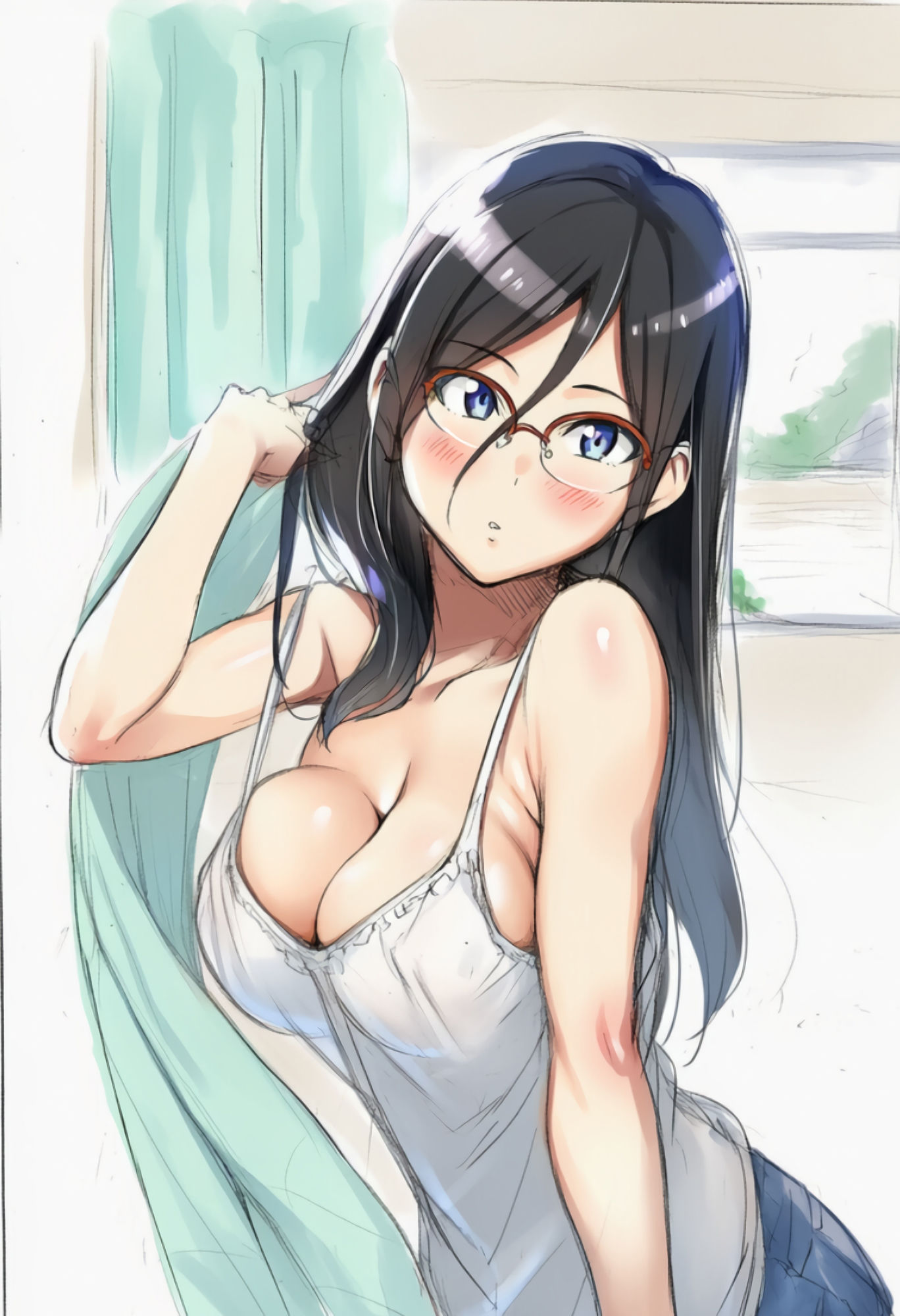 田〇あ〇か先輩のお風呂オナニー  手書き風画像集 画像1