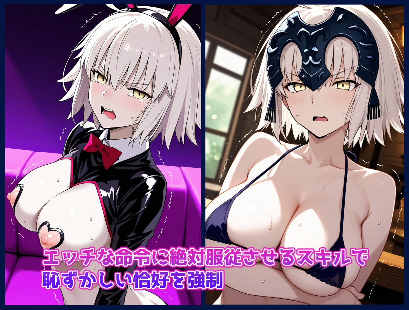 サンプル画像1:チートスキルで女の子をH漬けにして性奴●にする話 〜ジャンヌオルタ編〜(もっふている) [d_621856]