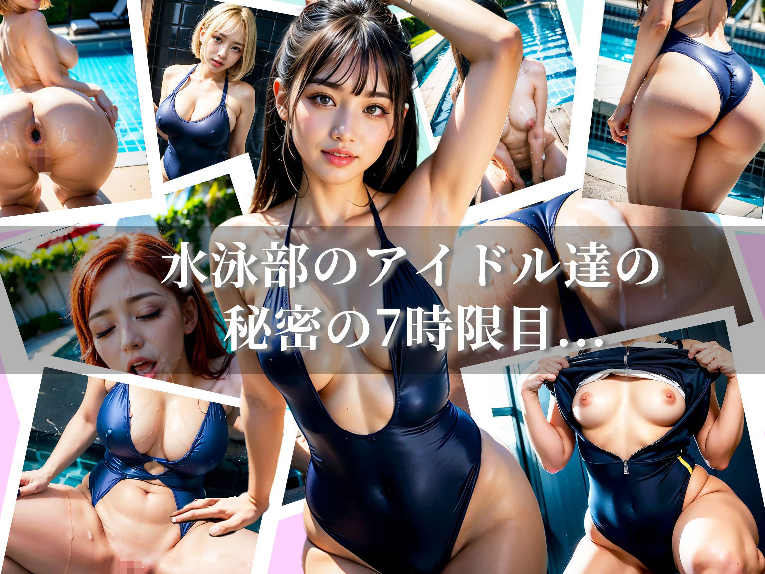 サンプル画像1:校長先生には逆らえない水泳部女子(AI beauty Lab.) [d_621911]