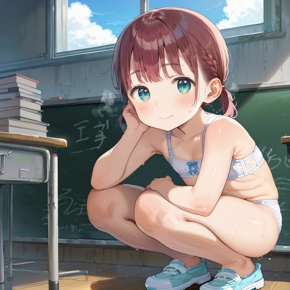 純粋無垢なちっぱい少女は白下着しか着ない01 - hitomi raw無料エロ漫画(同人誌)サンプル画像 002