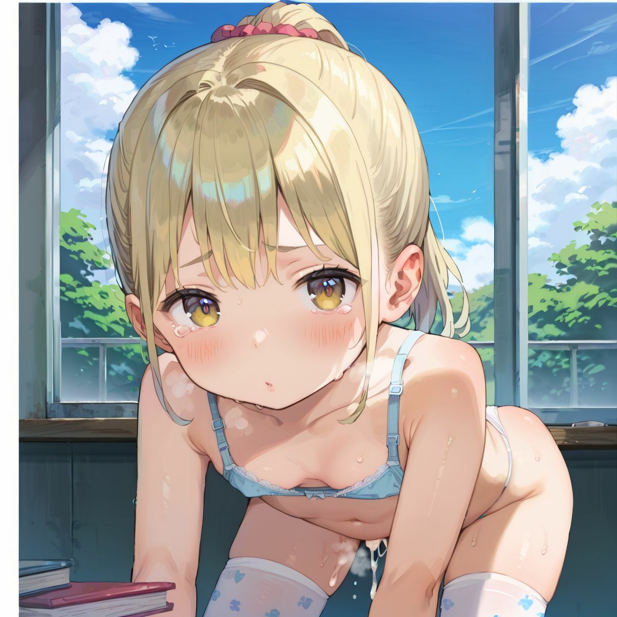 純粋無垢なちっぱい少女は白下着しか着ない05 画像4