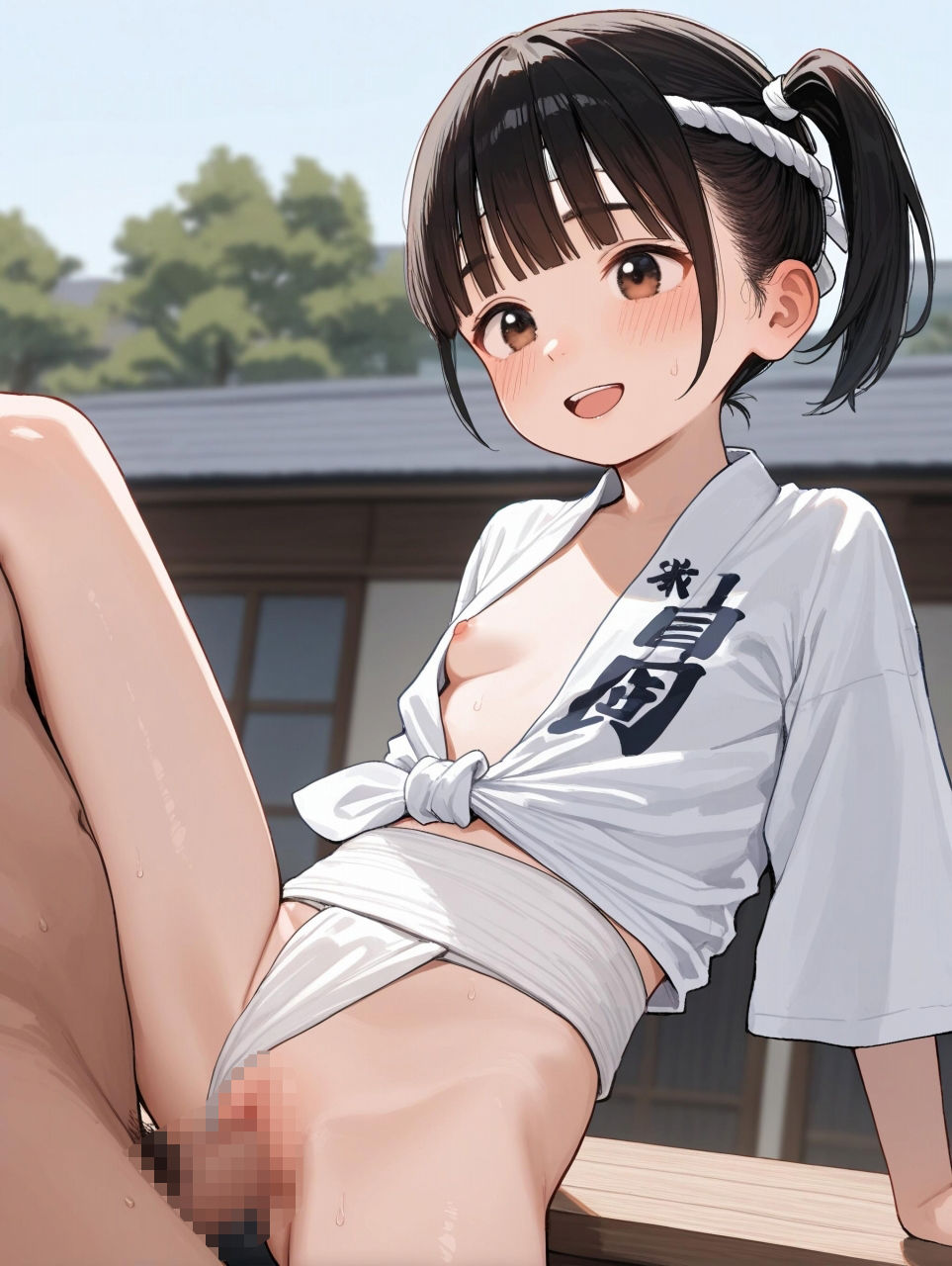 地元の祭でハッピ娘とはっぴっぴ 画像7