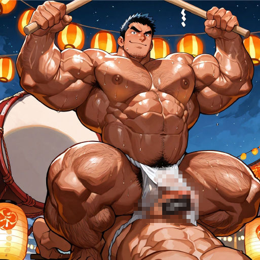 ガチムチ・マッチョ・ガチポチャゲイCG集60-褌・祭特集 画像6