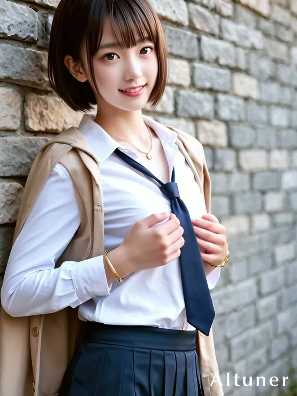 サンプル画像4:【HDリアルモーション】微乳ギリギリMIX（はーと） 規格外AIグラビア ─ ポロリ＆チラリ＆寸止め＆丸見え167連発【wan2.1】(AItuner) [d_622078]