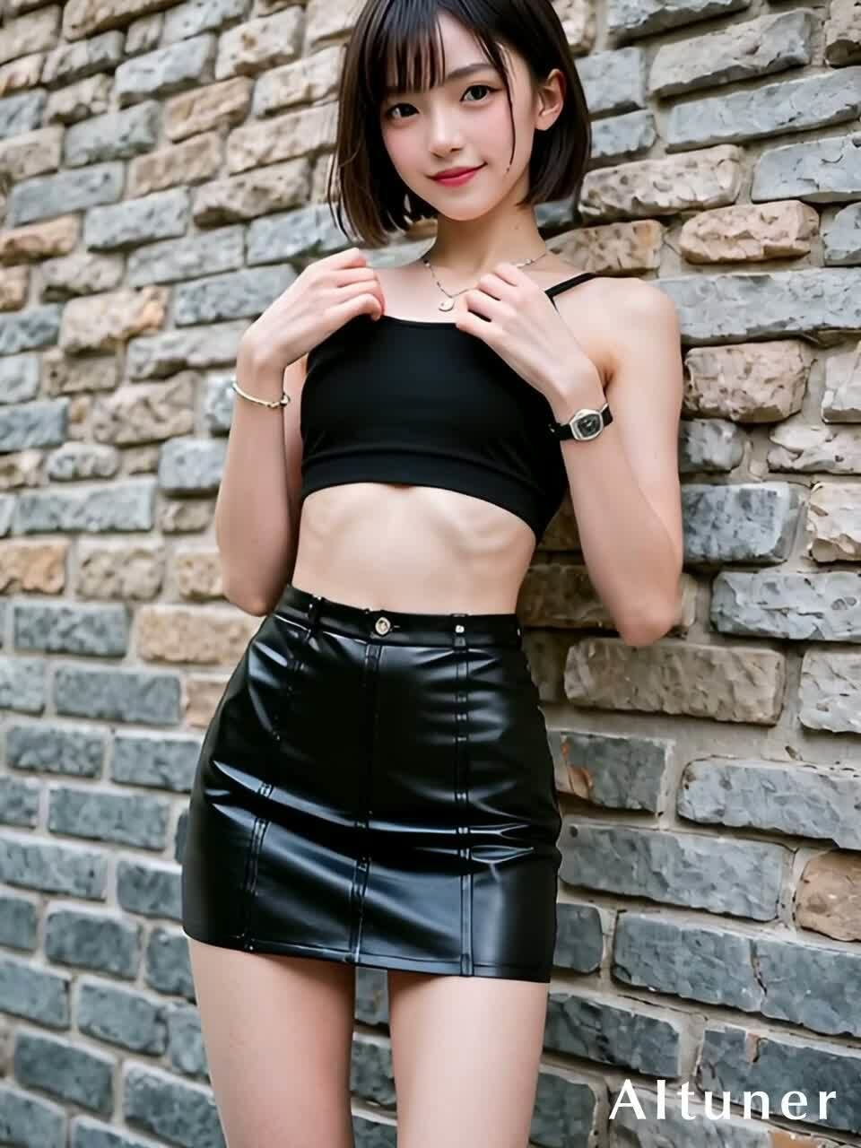 サンプル画像5:【HDリアルモーション】微乳ギリギリMIX（はーと） 規格外AIグラビア ─ ポロリ＆チラリ＆寸止め＆丸見え167連発【wan2.1】(AItuner) [d_622078]