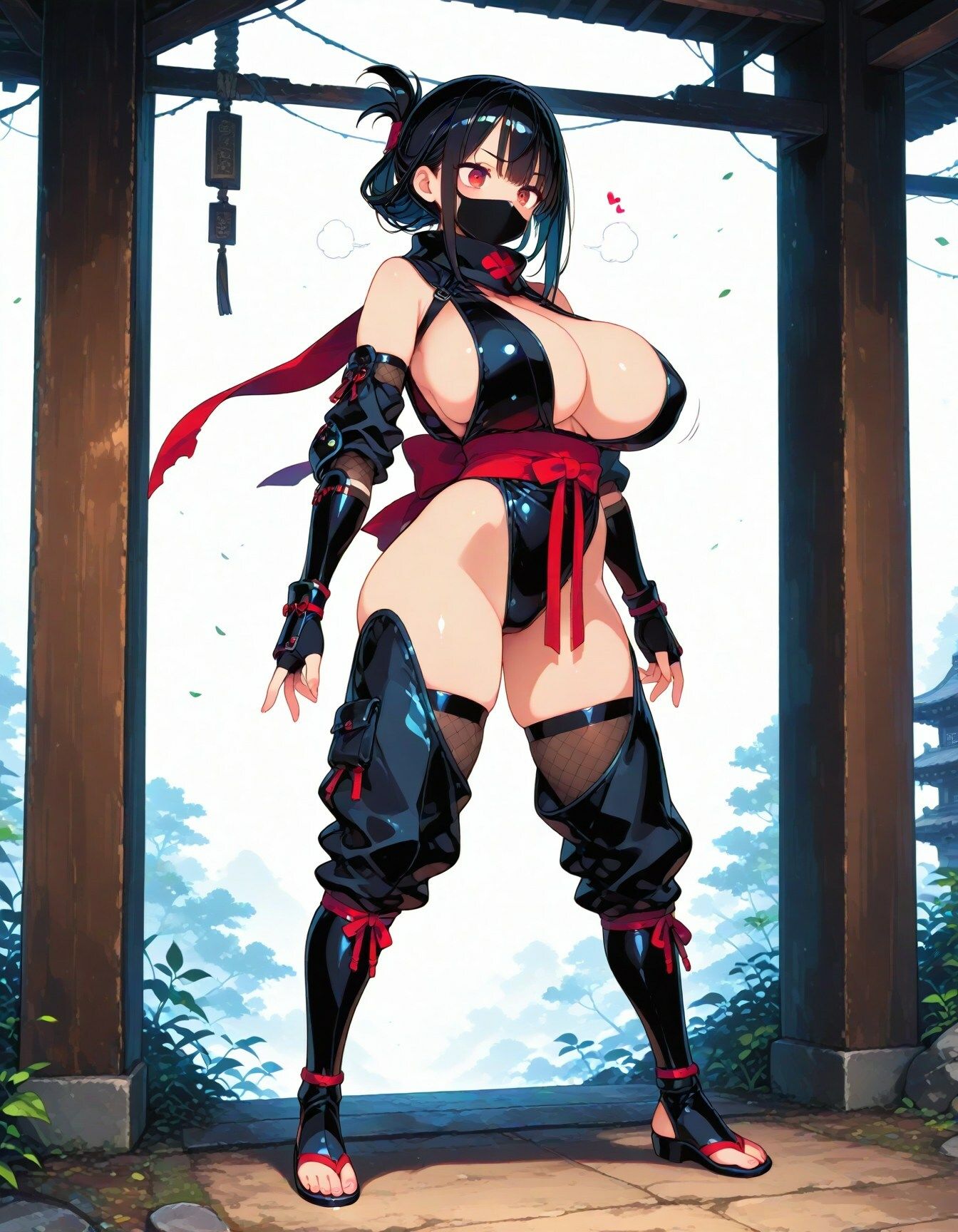 サンプル画像4:くノ一なのは見参？(新天快) [d_622129]