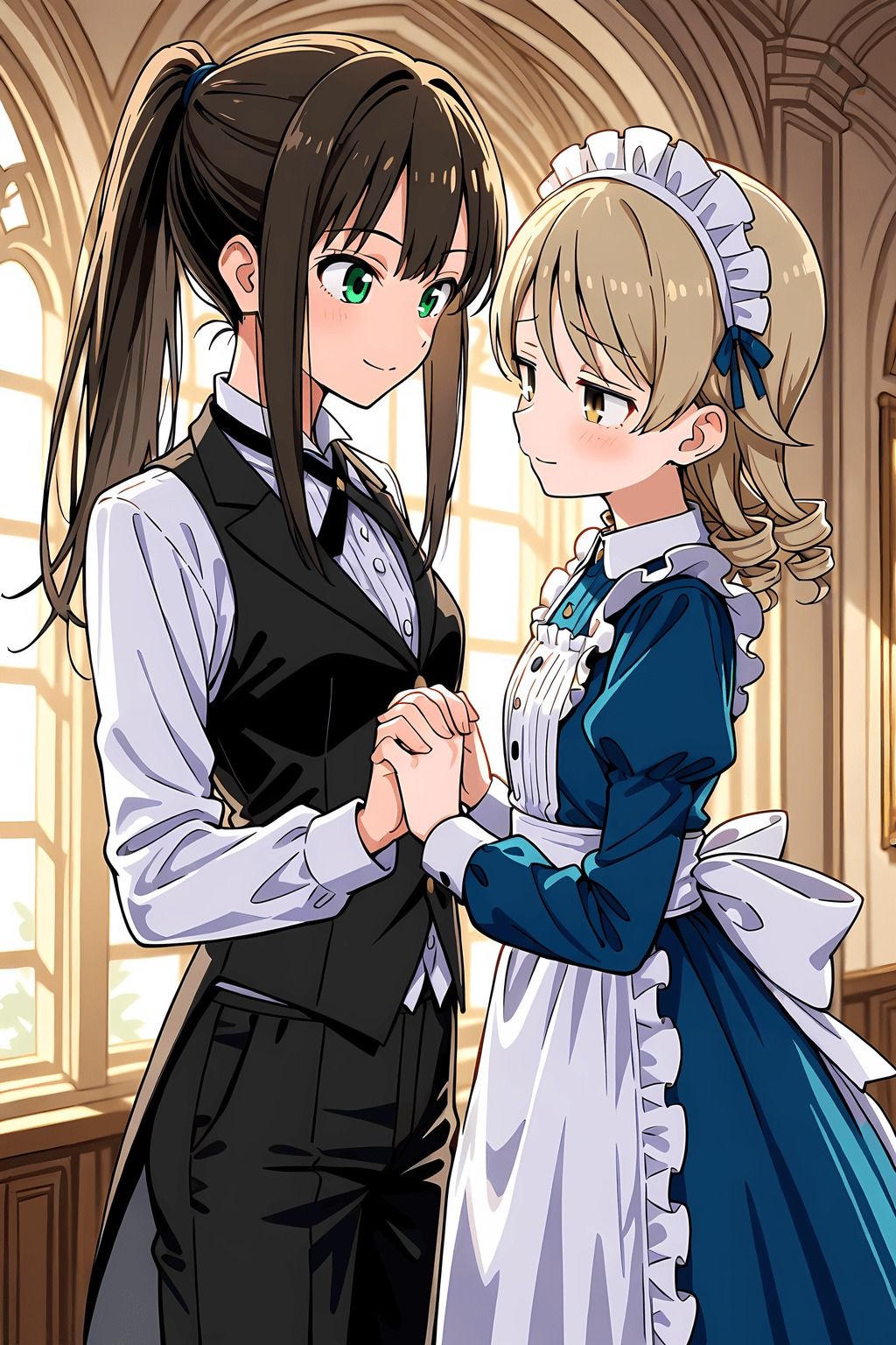 サンプル画像2:渋〇凛と森久〇乃々のイチャらぶエッチ本(ミニララ) [d_622162]