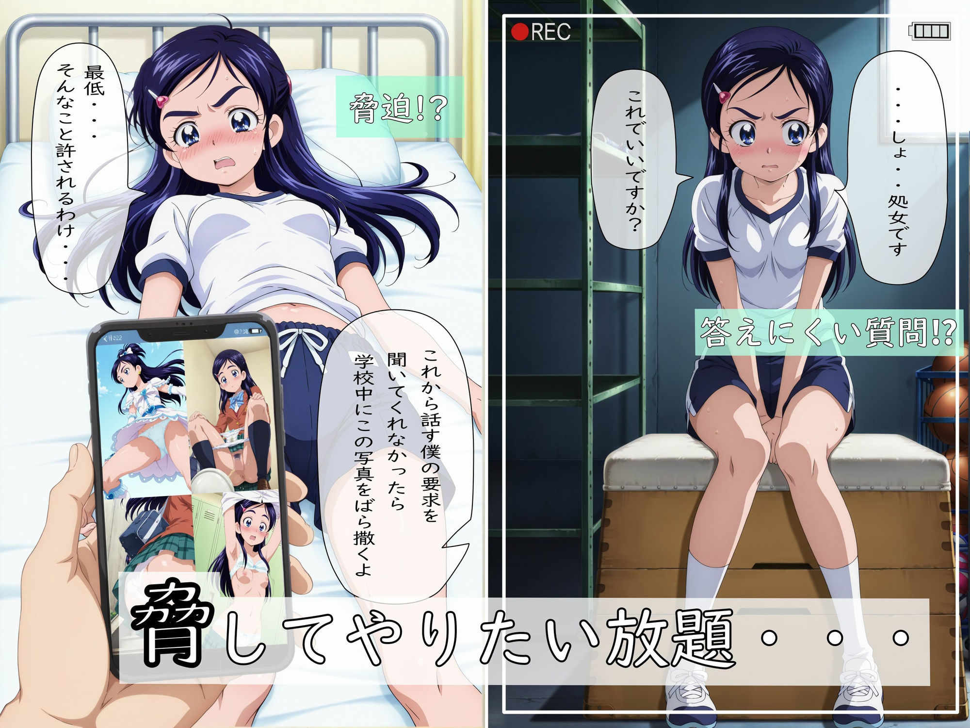 【ストーリーCG集:総CG枚数215枚】透明人間になってほのかちゃんを盗撮して脅してみた!(後編) 画像3