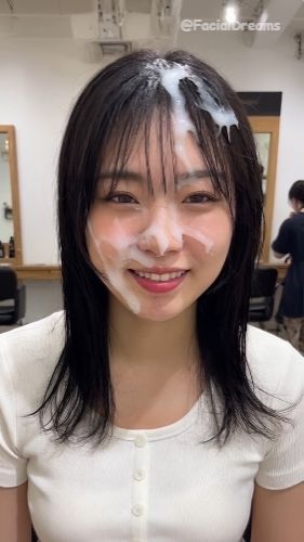 サンプル画像1:顔射後の余韻 – ヘアサロン編 Vol.1(FacialDreams) [d_622177]