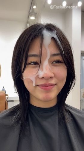 サンプル画像2:顔射後の余韻 – ヘアサロン編 Vol.1(FacialDreams) [d_622177]