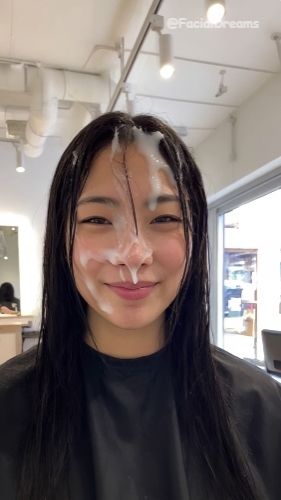 サンプル画像4:顔射後の余韻 – ヘアサロン編 Vol.1(FacialDreams) [d_622177]