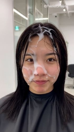 サンプル画像5:顔射後の余韻 – ヘアサロン編 Vol.1(FacialDreams) [d_622177]