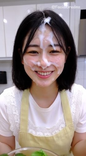 サンプル画像5:顔射後の余韻 – エプロン編 Vol.4(FacialDreams) [d_622191]