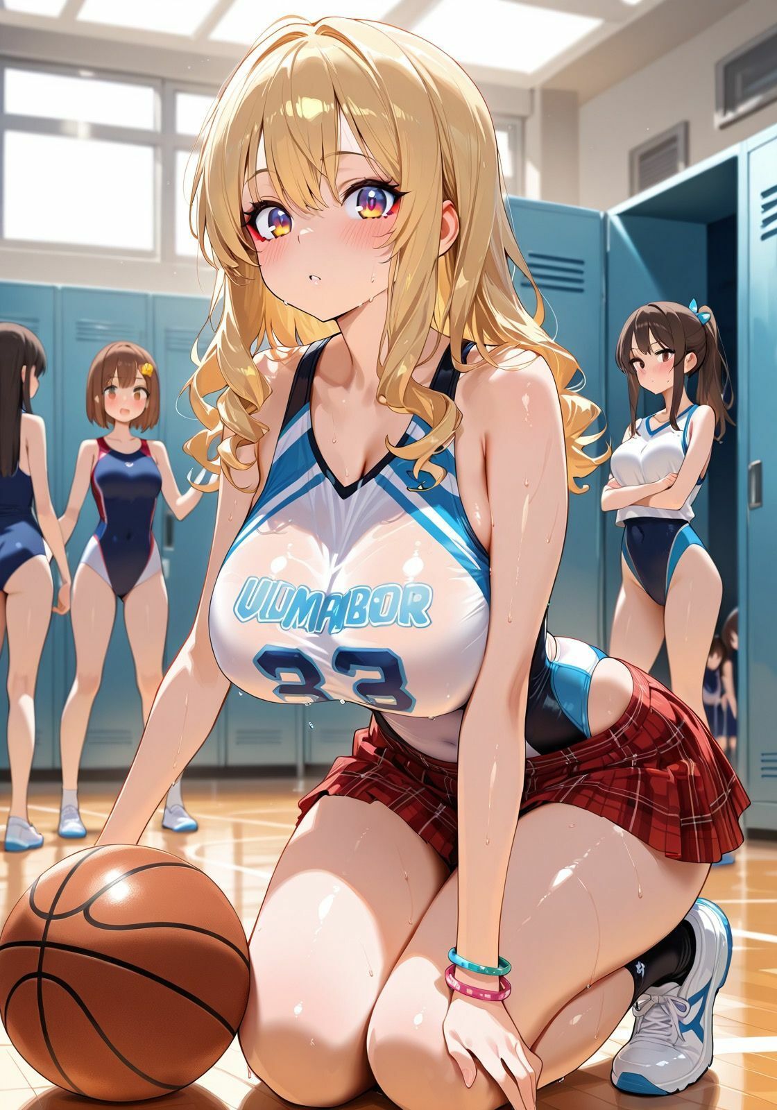 サンプル画像1:風紀が乱れたギャル達のハーレム学園  ギャル×複数・乱交×制服(ましゅまろ製作所) [d_622284]