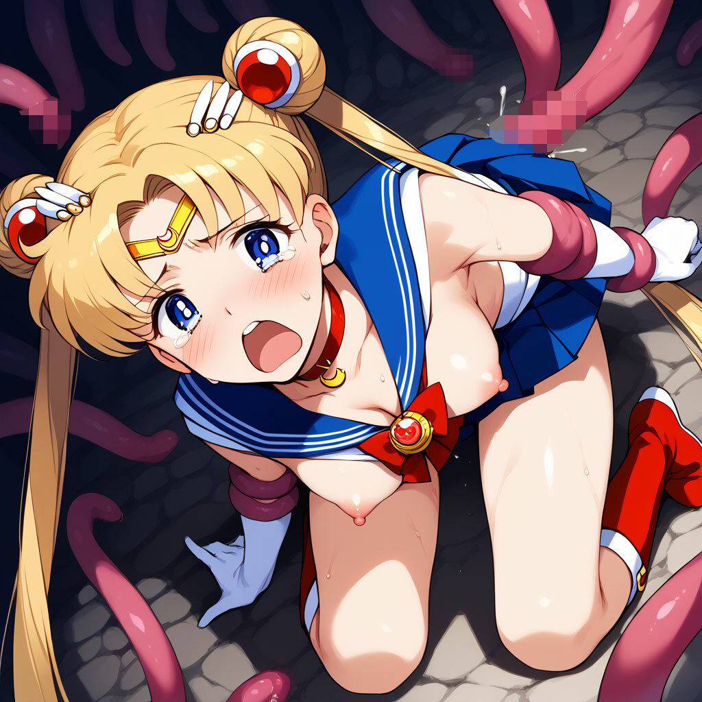 サンプル画像1:触手幻想 -セーラーテンタクル-(触手大帝) [d_622305]