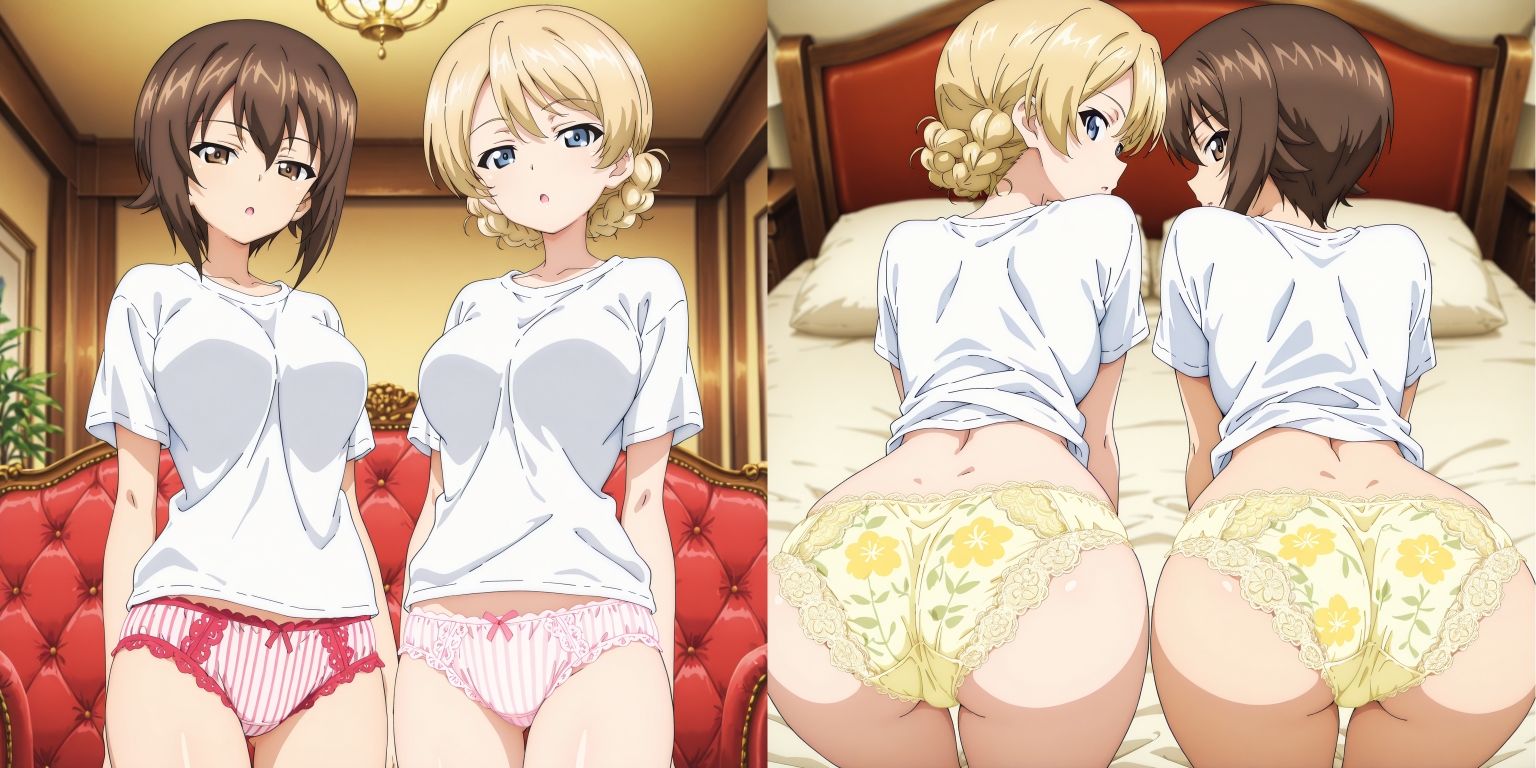 サンプル画像2:戦車道のパンツ2(五本木ポメ) [d_622470]