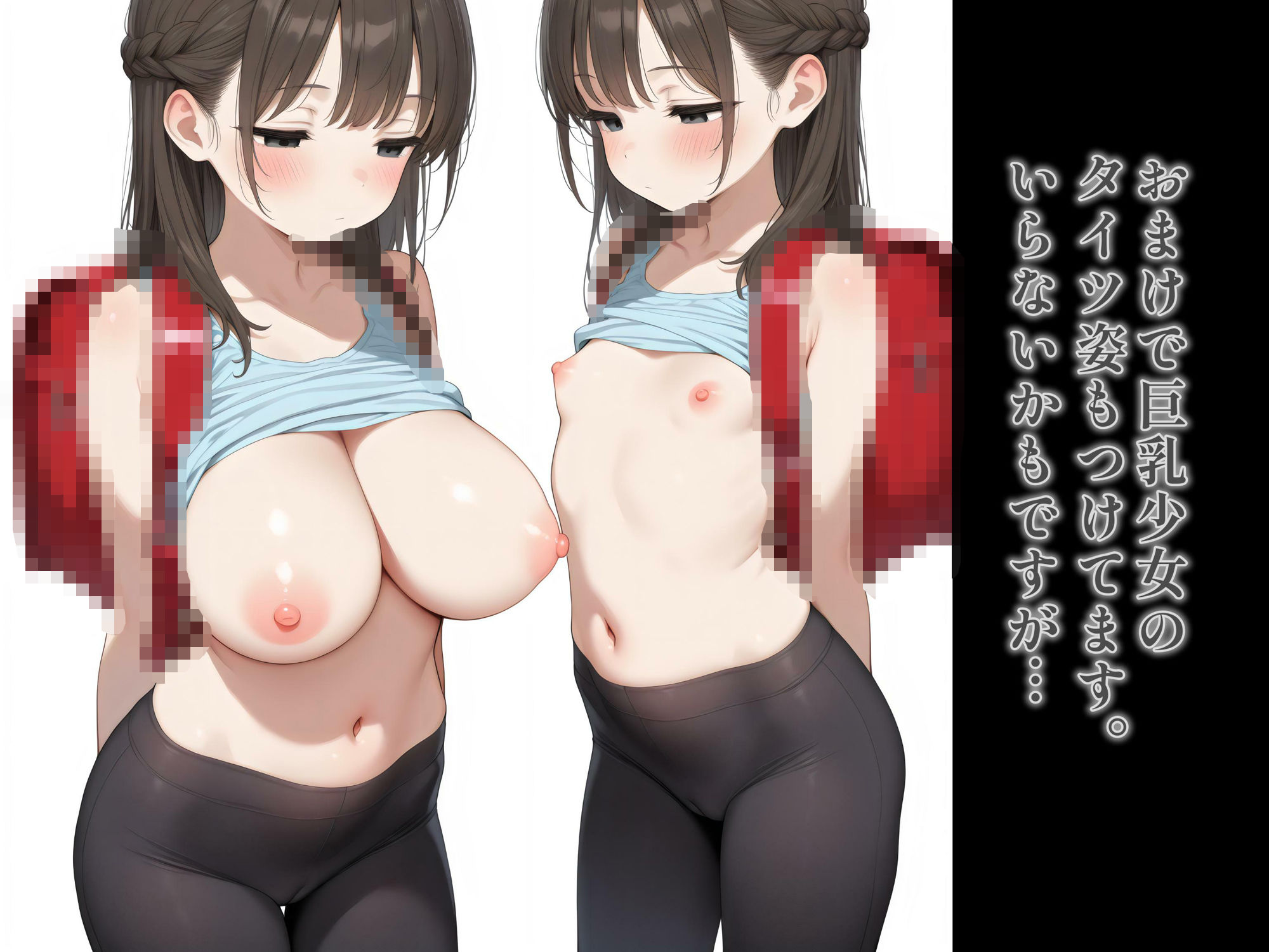 タイツ＆ラ○ドセル上巻 一本すじ エロ画像11