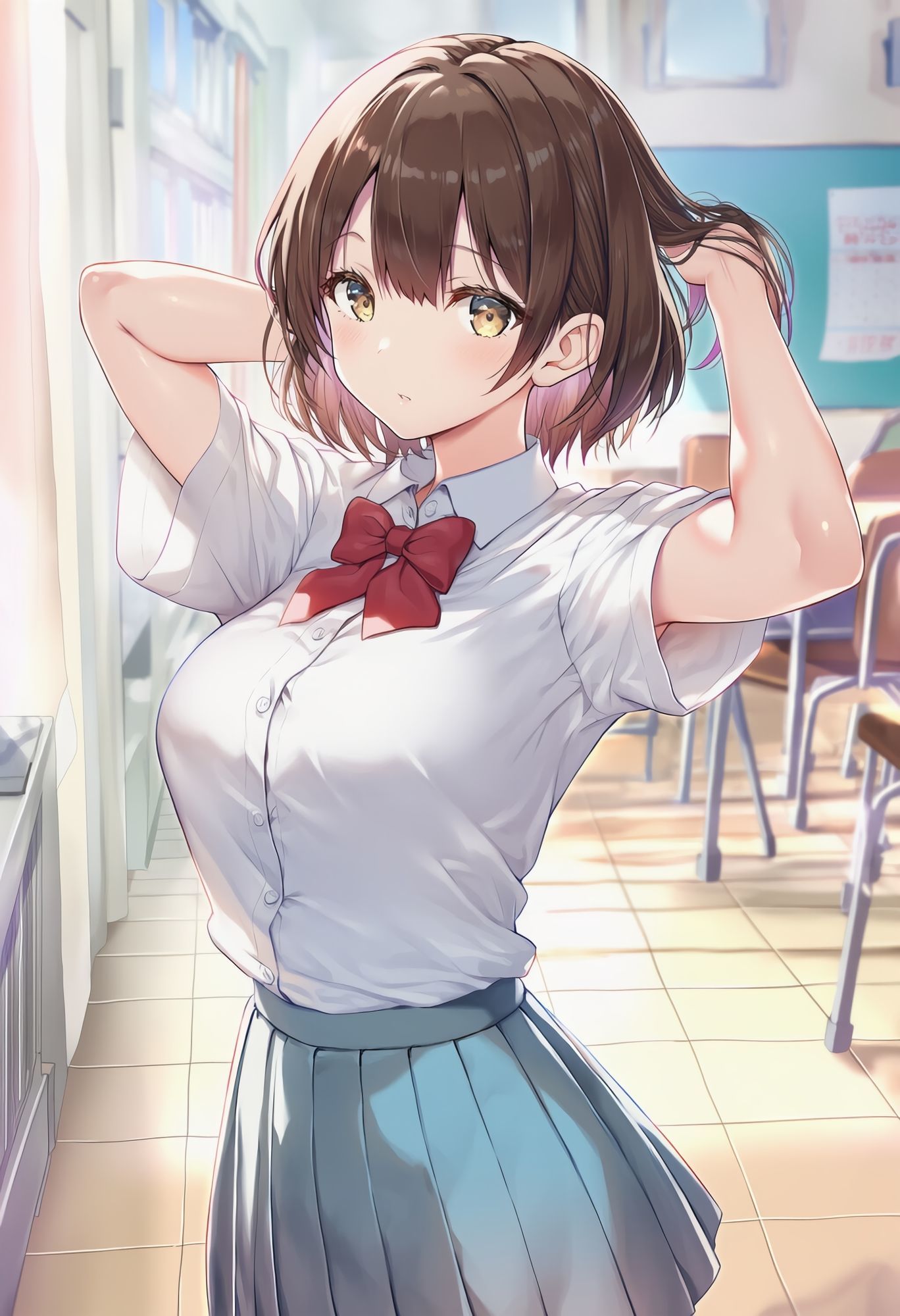 サンプル画像1:クラスで一番可愛い女の子の恥ずかしい聖水！(流水の館) [d_622525]