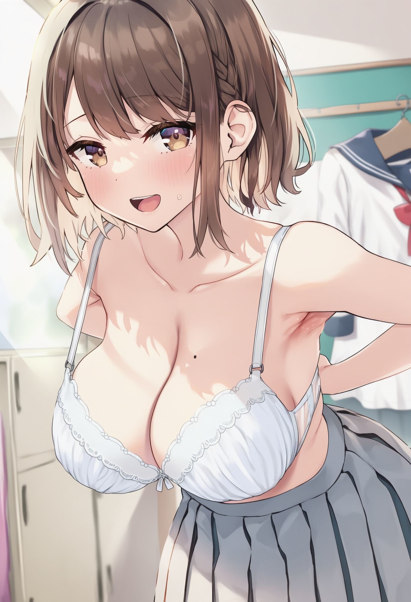 サンプル画像2:クラスで一番可愛い女の子の恥ずかしい聖水！(流水の館) [d_622525]