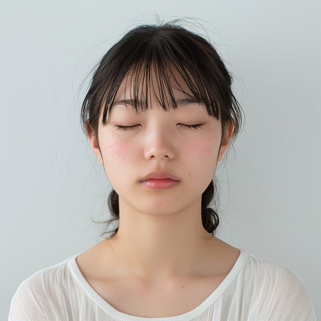 サンプル画像1:100人の顔射図鑑(AI美少女図鑑) [d_622528]