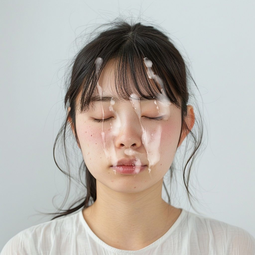 サンプル画像4:100人の顔射図鑑(AI美少女図鑑) [d_622528]