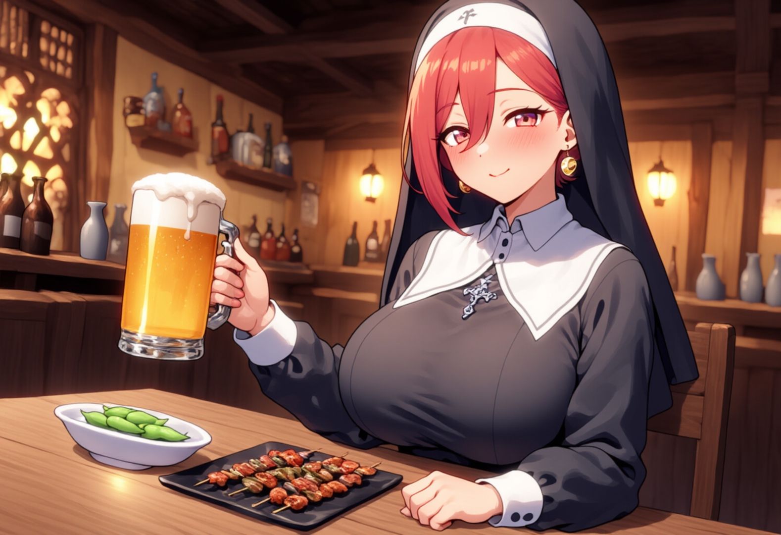 サンプル画像1:ERO居酒屋  〜シスターは生がお好き♪〜(えくすとし) [d_622611]