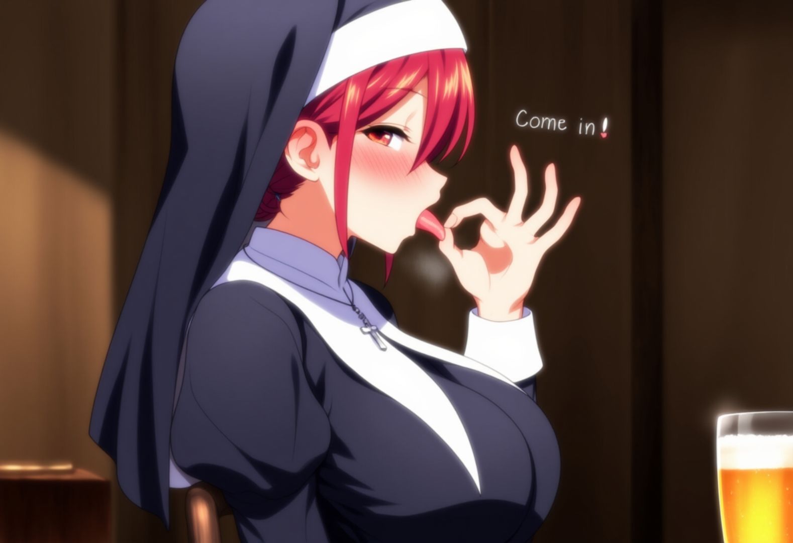 サンプル画像2:ERO居酒屋  〜シスターは生がお好き♪〜(えくすとし) [d_622611]