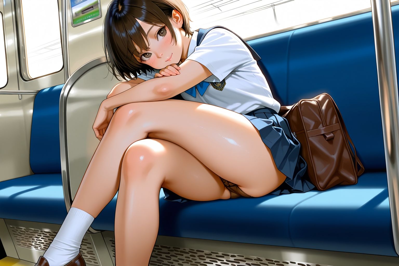 見てるのはスカート。でも本当は… 画像2