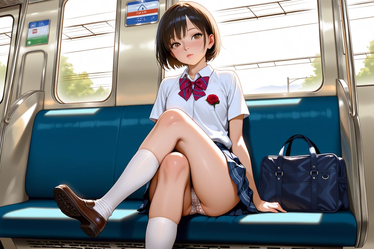 見てるのはスカート。でも本当は… 画像9