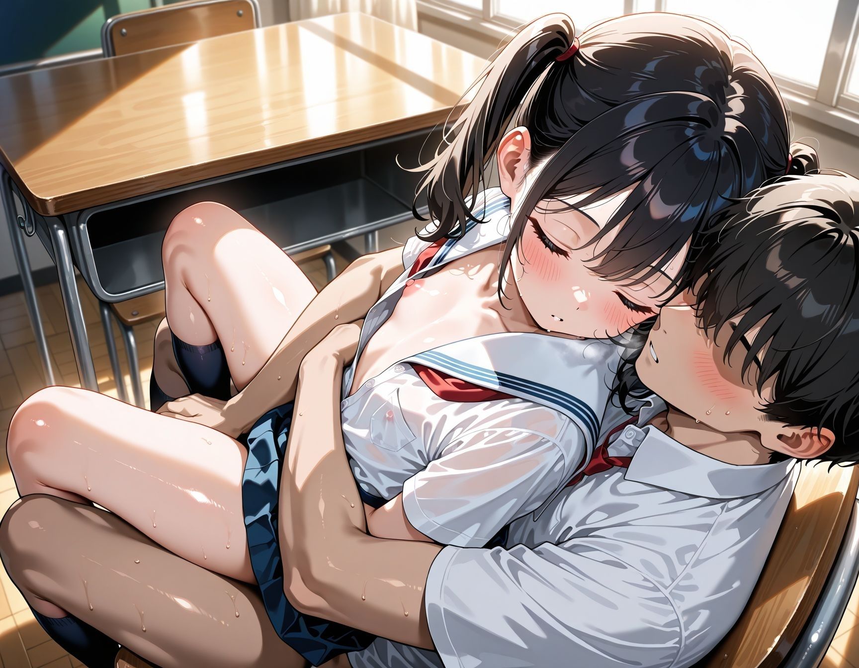 サンプル画像5:性指導室  睡眠学習編(マリモッコリ) [d_622708]