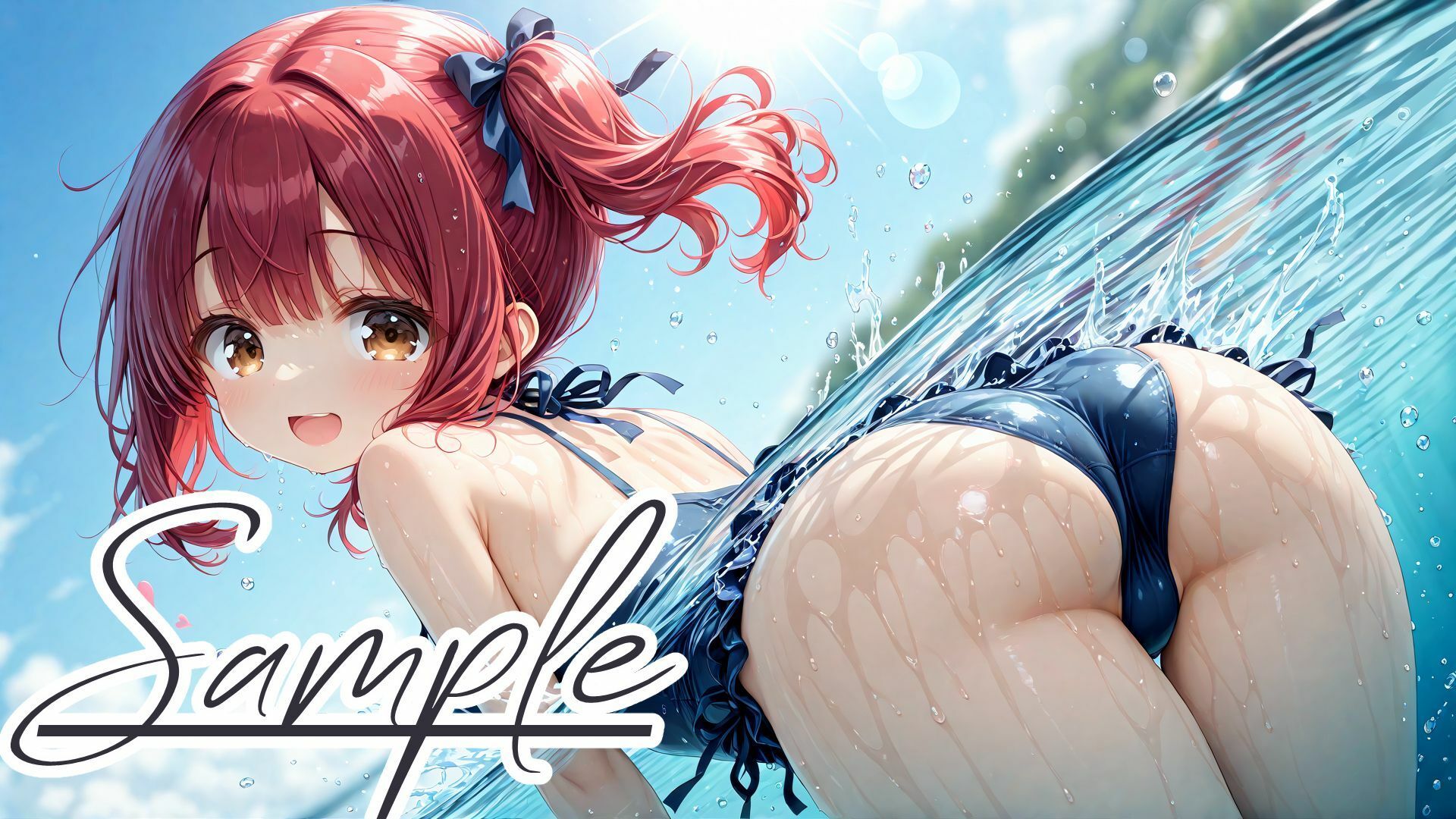 サンプル画像3:水着えっちコレクション〜ぬれ透け少女と白濁ビーチ〜(棚から串だんご) [d_622743]