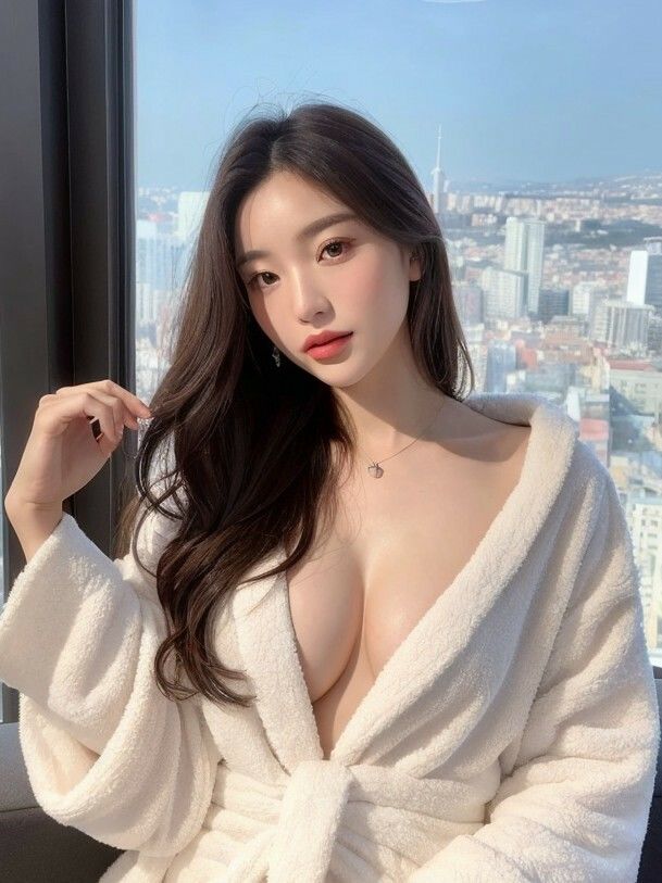 サンプル画像5:【美女名録】vol6.14  このあと、どうする？─バスローブの誘惑  200枚【AIヌードグラビア写真集】(AI美女制作参謀本部4課) [d_622769]