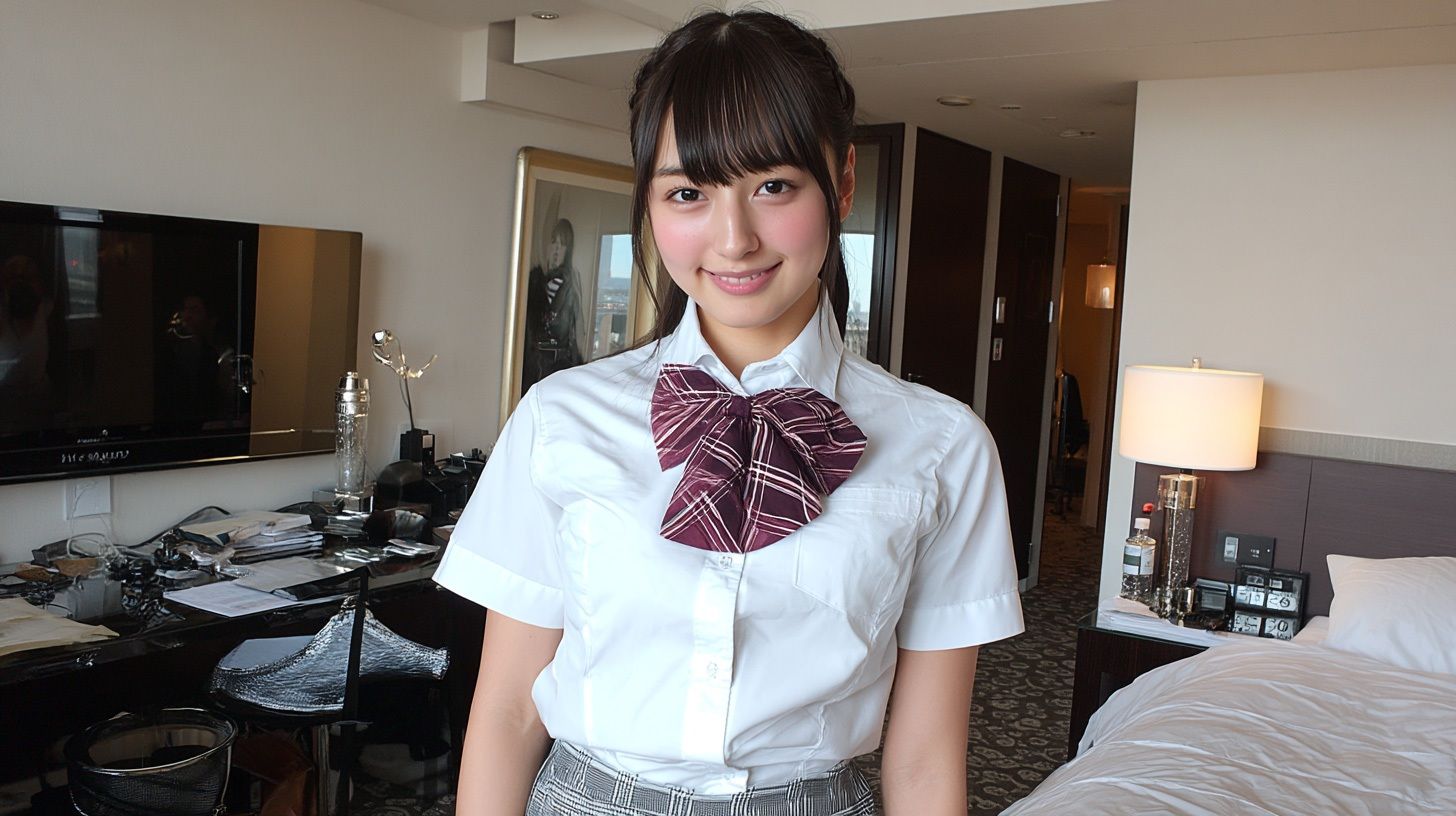 サンプル画像2:【セミヌードグラビア】女子校生Kei（18）(AI Girls Photo Collection) [d_622835]