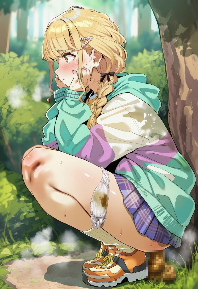 サンプル画像6:学園アイドル〇スター 脱糞スカトロCG集 500枚(スカトロ工房) [d_622843]