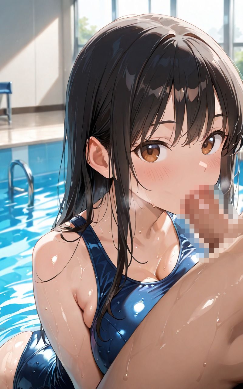 サンプル画像2:スク水女子校生と汗だく快楽セックス(もちもちロールケーキ) [d_622941]