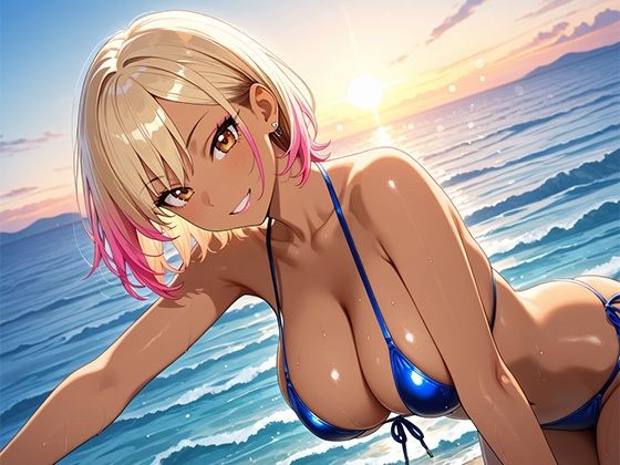 サンプル画像4:爆乳ビキニギャル〜夏のビーチでハメまくる〜(ぴんくましゅまろ) [d_623266]