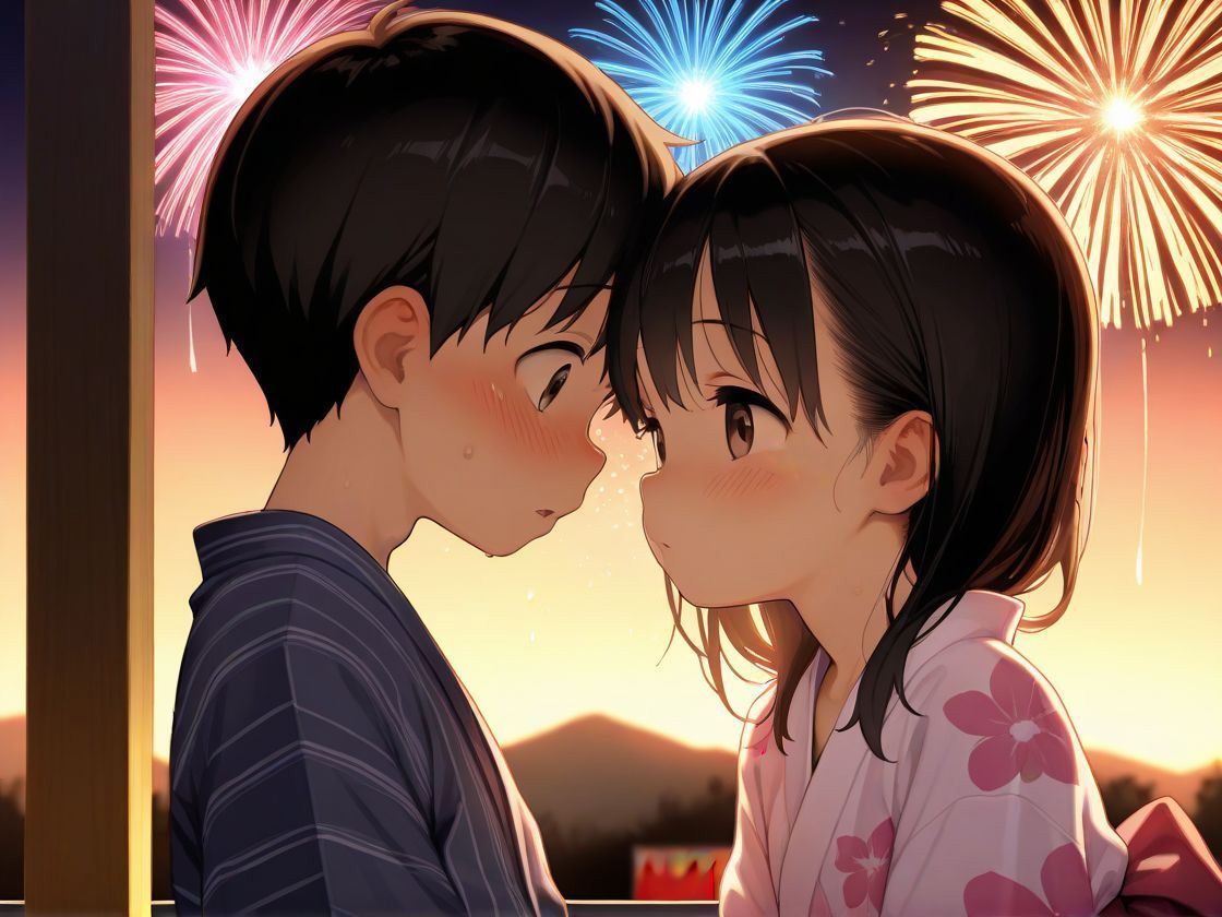 花火大会で出会った女の子と浴衣えっち_1