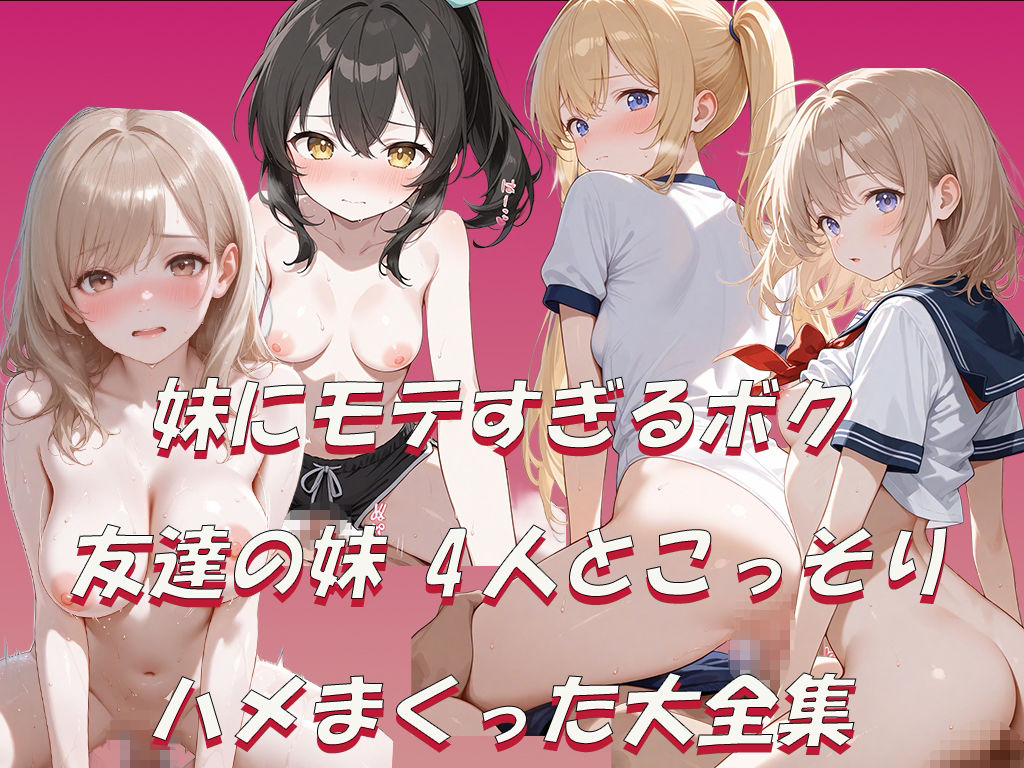 サンプル画像1:なぜか友達の妹にモテまくるのでこっそりえっちしまくった思い出(AI ぽっぴー出版) [d_623408]