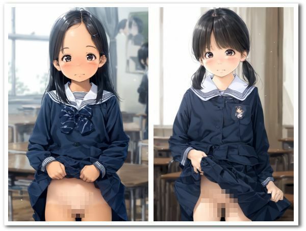 サンプル画像3:『制服少女すじ見せファイル』(STUDIO『よっしー』) [d_623449]